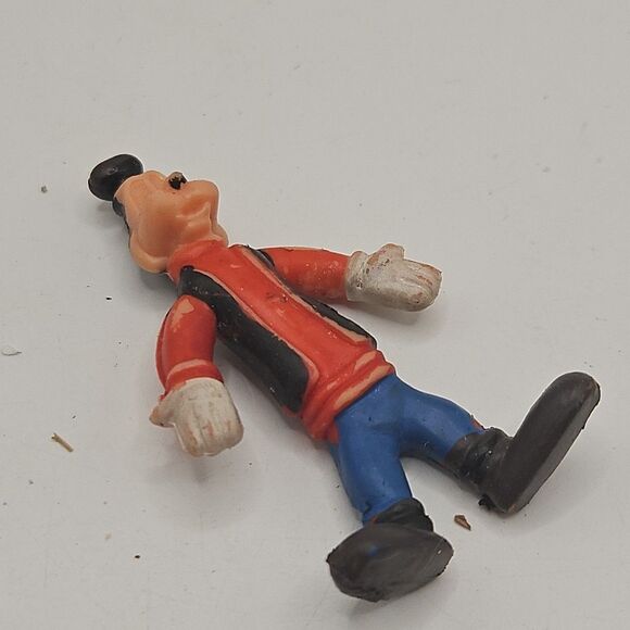 VINTAGE RUBBER WALT DISNEY HONG KONG MADE MINIATURE GOOFY & Pluto POSEABLE DOLLS - Picture 9 of 16